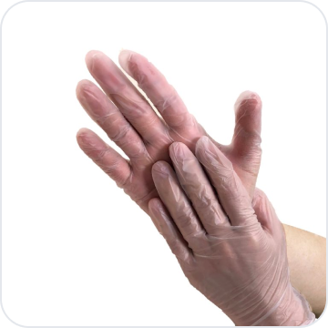PVC polyvinyl chloride gloves